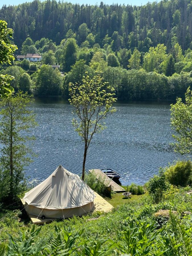 Glamping On Idyllic Lake, Paddle Boards & Rowboat Porsgrunn Extérieur photo