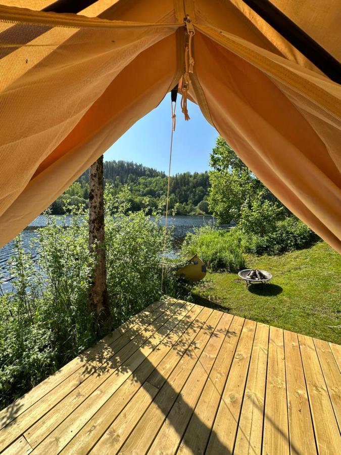 Glamping On Idyllic Lake, Paddle Boards & Rowboat Porsgrunn Extérieur photo