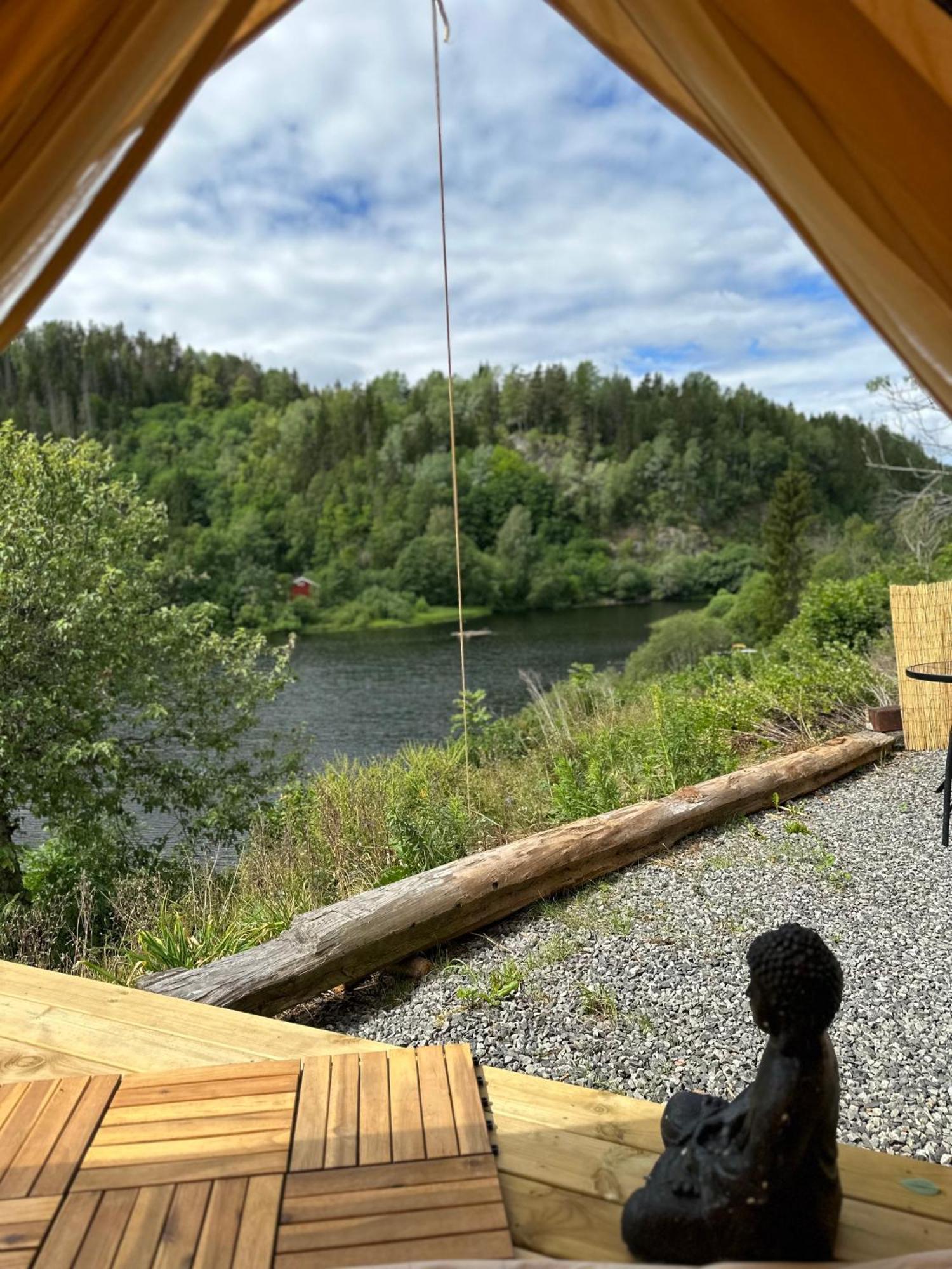 Glamping On Idyllic Lake, Paddle Boards & Rowboat Porsgrunn Extérieur photo